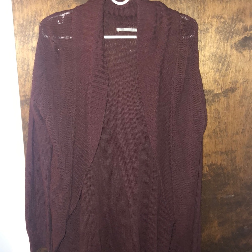 Maroon cardigan